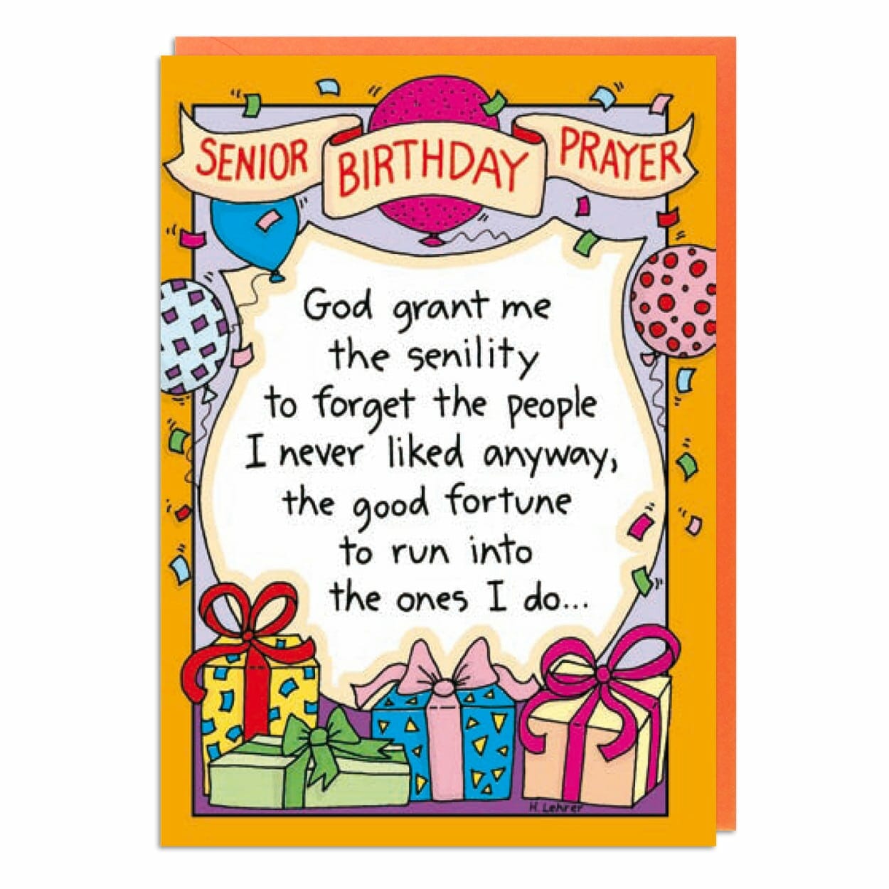 Senior Birthday Prayer - Funny Cards